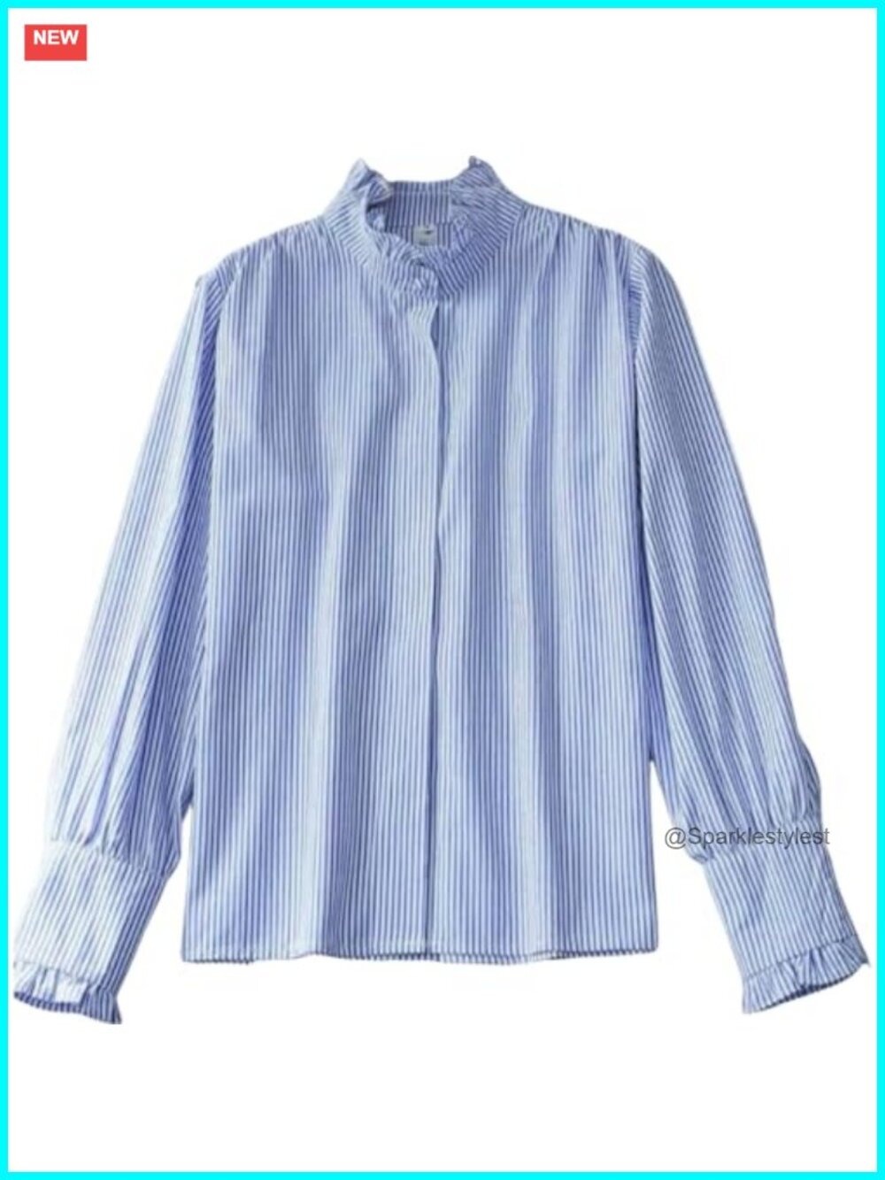 Womens Button Down Shirt Cotton Blend Long Sleeve Loose Fit Ruffled Casual